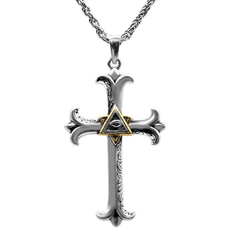 Wholesale Alloy Cross Pendant Necklace